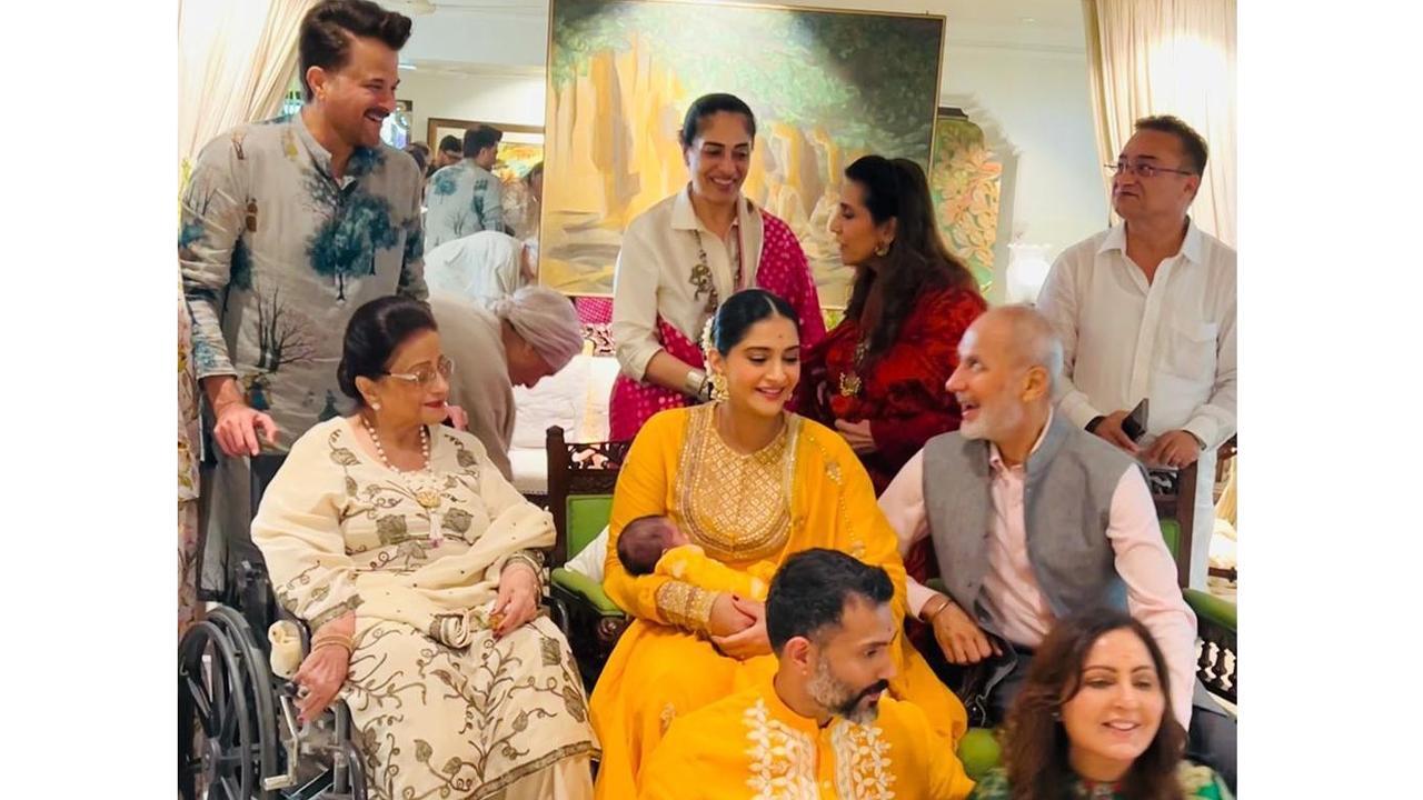 Anil Kapoor wishes mom Nirmal, posts pic with Sonam Kapoor, Anand Ahuja and Vayu